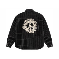 Denim Tears Peace Patchwork Padded Jacket Black