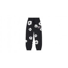 Denim Tears Pinstripe Wreath Sweatpant Black
