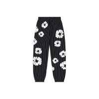 Denim Tears Pinstripe Wreath Sweatpant Black