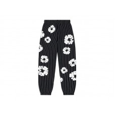 Denim Tears Pinstripe Wreath Sweatpant Black
