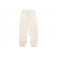 Denim Tears Rhinestone Cotton Wreath Sweatpants Oatmeal
