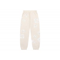 Denim Tears Rhinestone Cotton Wreath Sweatpants Oatmeal