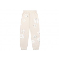 Denim Tears Rhinestone Cotton Wreath Sweatpants Oatmeal