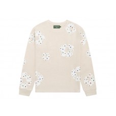 Denim Tears Rhinestone Cotton Wreath Thermal Oatmeal