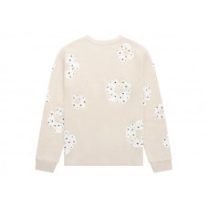 Denim Tears Rhinestone Cotton Wreath Thermal Oatmeal