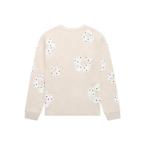 Denim Tears Rhinestone Cotton Wreath Thermal Oatmeal