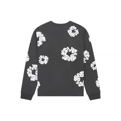 Denim Tears Rhinestone Cotton Wreath Thermal Vintage Black