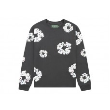 Denim Tears Rhinestone Cotton Wreath Thermal Vintage Black