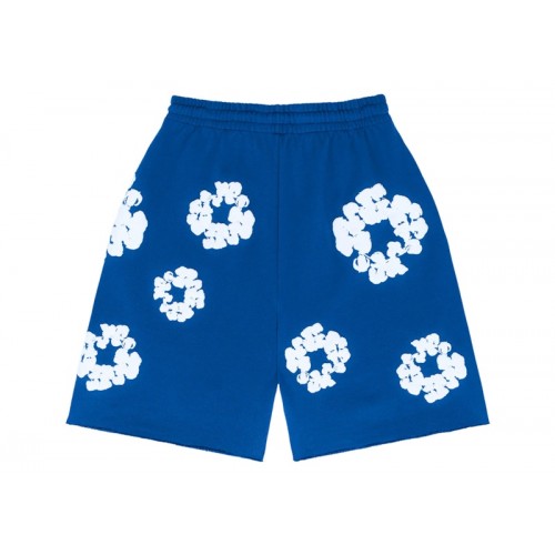 Denim Tears The Cotton Wreath Shorts Royal Blue