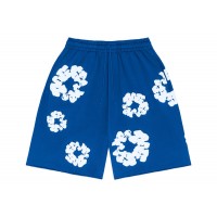 Denim Tears The Cotton Wreath Shorts Royal Blue