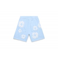 Denim Tears The Cotton Wreath Sweatshorts Powder Blue