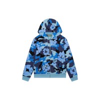 Denim Tears The Cotton Wreath Zip Sweatshirt Blue Camo