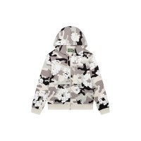 Denim Tears The Cotton Wreath Zip Sweatshirt White Camo