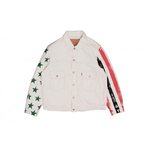 Denim Tears x CPFM 4th of July Denim Plant Jacket White