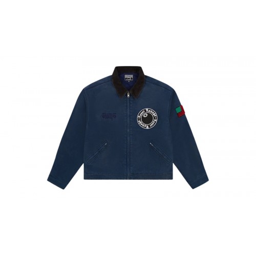 Denim Tears x Stussy Never Renege Canvas Work Jacket Navy/Black