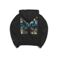 END. x Off-White San Girolamo Popover Hoodie Black/Light Blue
