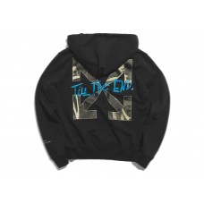 END. x Off-White San Girolamo Popover Hoodie Black/Light Blue