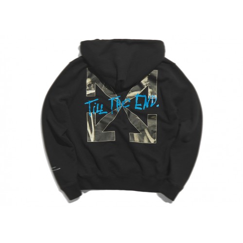 Оригинальный шмот END. x Off-White San Girolamo Popover Hoodie Black/Light Blue