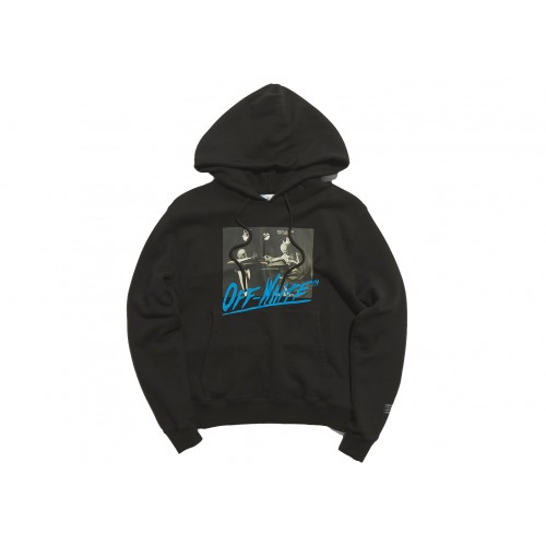 Оригинальный шмот END. x Off-White San Girolamo Popover Hoodie Black/Light Blue