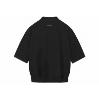 Fear of God Athletics Heavy Jersey 3/4 Mock Tee Black