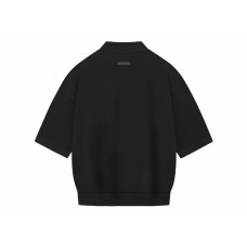 Fear of God Athletics Heavy Jersey 3/4 Mock Tee Black