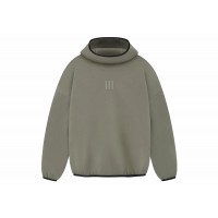 Fear of God Athletics Suede Fleece Hoodie Clay