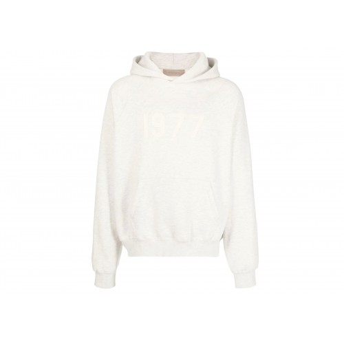 Оригинальный шмот Fear of God Essentials 1977 Hoodie Light Oatmeal