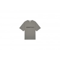 Fear of God Essentials 3D Silicon Applique Boxy T-Shirt Gray Flannel/Charcoal