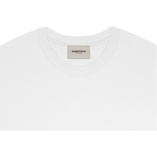 Оригинальный шмот Fear of God Essentials 3D Silicon Applique Boxy T-Shirt White