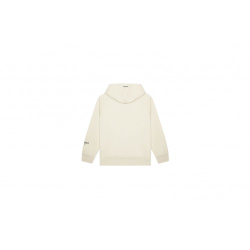 Оригинальный шмот Fear of God Essentials Pullover Hoodie Applique Logo Buttercream