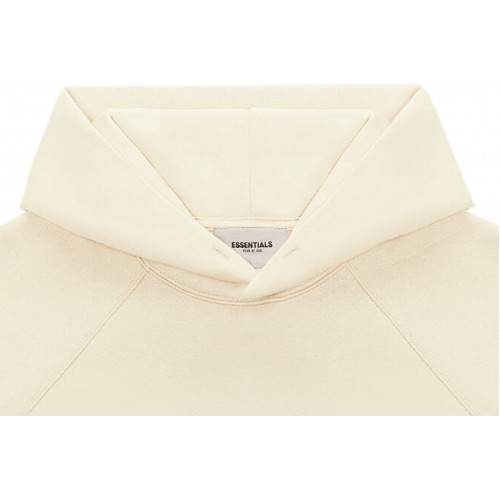 Оригинальный шмот Fear of God Essentials Pullover Hoodie Applique Logo Buttercream