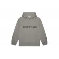 Fear of God Essentials Pullover Hoodie Applique Logo Cement