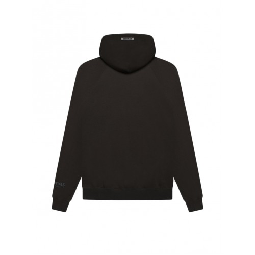 Оригинальный шмот Fear of God Essentials 3D Silicon Applique Pullover Hoodie Weathered Black