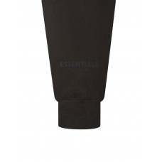 Fear of God Essentials 3D Silicon Applique Pullover Hoodie Weathered Black