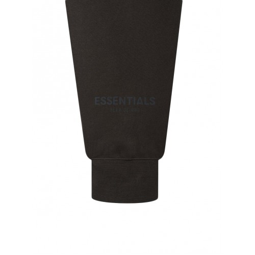 Оригинальный шмот Fear of God Essentials 3D Silicon Applique Pullover Hoodie Weathered Black