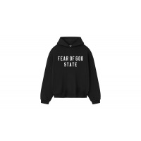 Fear of God Essentials 90s Fleece Hoodie Jet Black