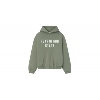 Fear of God Essentials 90s Fleece Hoodie Moss