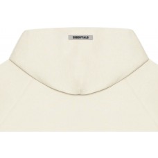 Fear of God Essentials 3D Silicon Applique Full Zip Up Hoodie Buttercream