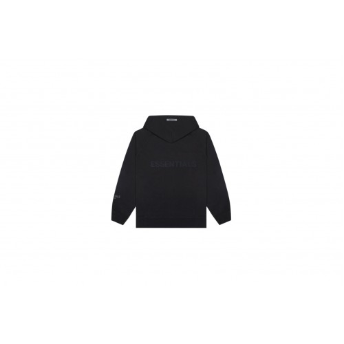 Оригинальный шмот Fear of God Essentials 3D Silicon Applique Full Zip Up Hoodie Dark Slate/Stretch Limo/Black