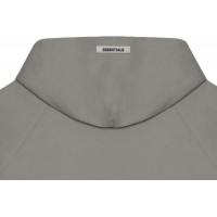 Fear of God Essentials 3D Silicon Applique Full Zip Up Hoodie Gray Flannel/Charcoal