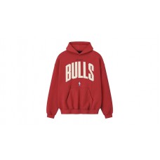 Fear of God Essentials Bulls 90s Hoodie Red