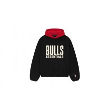 Fear of God Essentials Bulls Hoodie Black/Red
