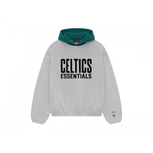 Fear of God Essentials Celtics Hoodie Light Heather