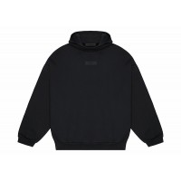Fear of God Essentials Chest Logo Hoodie Jet Black/Jet Black