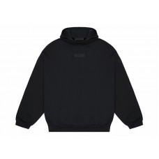 Fear of God Essentials Chest Logo Hoodie Jet Black/Jet Black