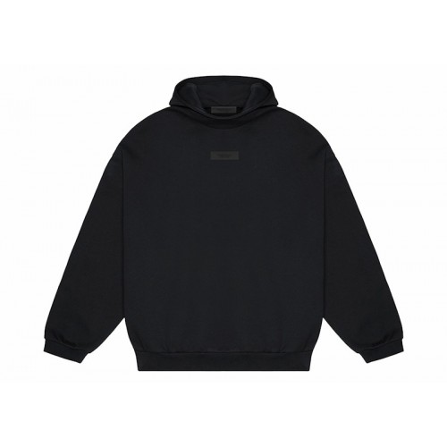 Fear of God Essentials Chest Logo Hoodie Jet Black/Jet Black