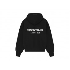Fear of God Essentials Classic Full Zip-Up Hoodie Jet Black