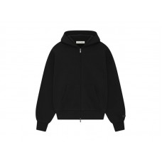 Fear of God Essentials Classic Full Zip-Up Hoodie Jet Black