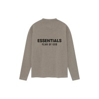 Fear of God Essentials Classic Long Sleeve Tee Homestead Heather