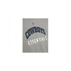 Fear of God Essentials Cowboys 90s 3/4 Sleeve Football Tee Concrete Heather